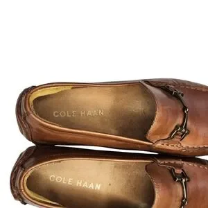 Cole Haan Men\'s‎ Wyatt Horsebit Driver British Tan Leather Loafers C35784 Sz 8 Shop Brown Mens Cole Haan Wyatt Bit Driver Loafer Moc Toe  main image 2